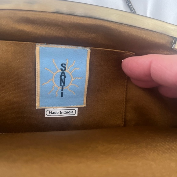 Santi beaded clutch Clutch - Brown and Gold - Picture 3 of 11